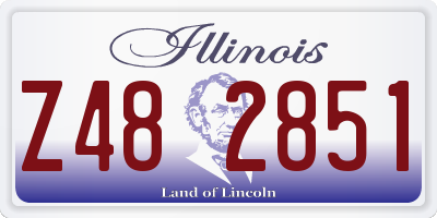 IL license plate Z482851