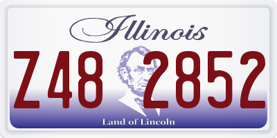 IL license plate Z482852