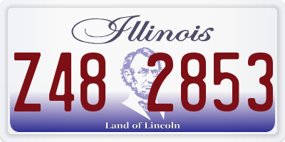 IL license plate Z482853