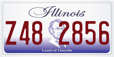 IL license plate Z482856