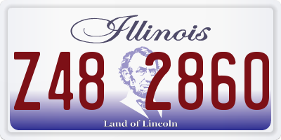 IL license plate Z482860