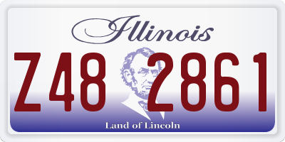 IL license plate Z482861