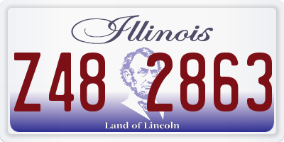 IL license plate Z482863