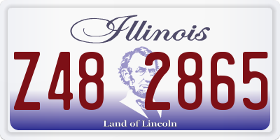 IL license plate Z482865