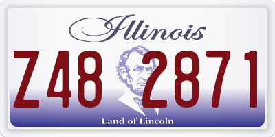 IL license plate Z482871