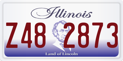 IL license plate Z482873