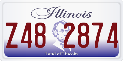 IL license plate Z482874