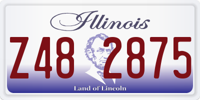 IL license plate Z482875