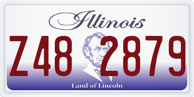 IL license plate Z482879