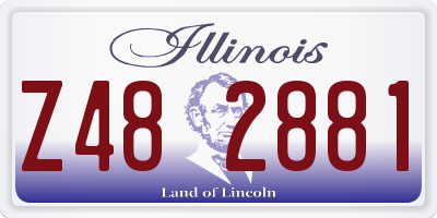 IL license plate Z482881