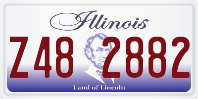 IL license plate Z482882