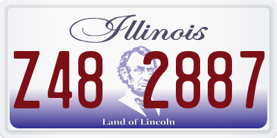 IL license plate Z482887