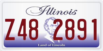 IL license plate Z482891