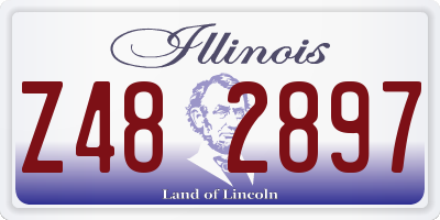 IL license plate Z482897