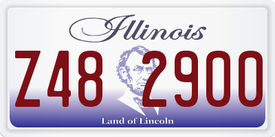 IL license plate Z482900