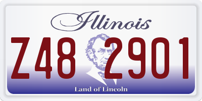 IL license plate Z482901