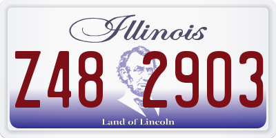IL license plate Z482903