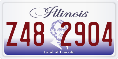 IL license plate Z482904