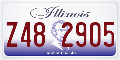 IL license plate Z482905