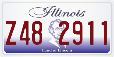 IL license plate Z482911