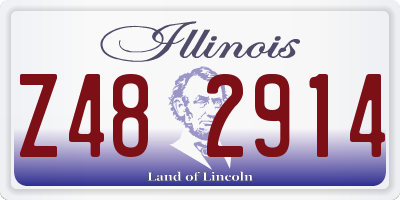 IL license plate Z482914