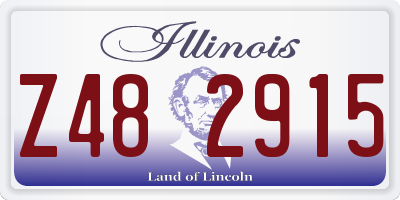 IL license plate Z482915