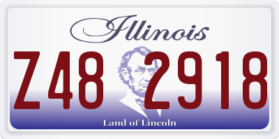 IL license plate Z482918