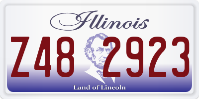 IL license plate Z482923