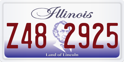 IL license plate Z482925