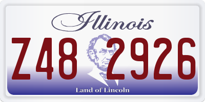 IL license plate Z482926