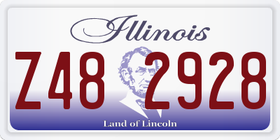 IL license plate Z482928