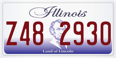 IL license plate Z482930