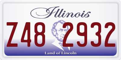 IL license plate Z482932