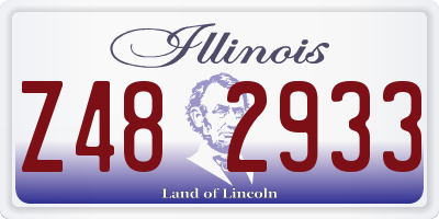 IL license plate Z482933