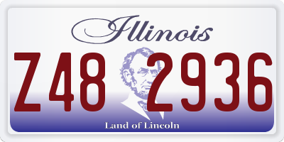 IL license plate Z482936