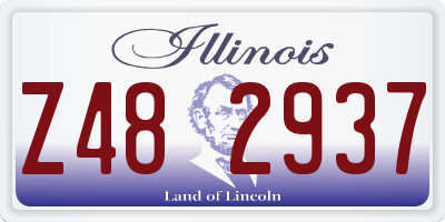 IL license plate Z482937