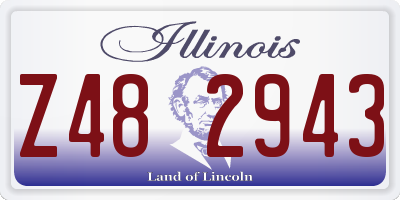 IL license plate Z482943