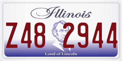 IL license plate Z482944