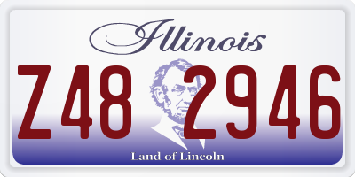 IL license plate Z482946