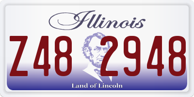 IL license plate Z482948