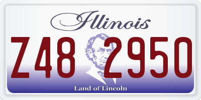 IL license plate Z482950
