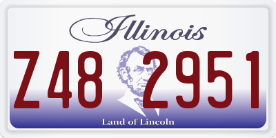IL license plate Z482951