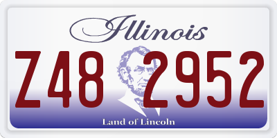 IL license plate Z482952