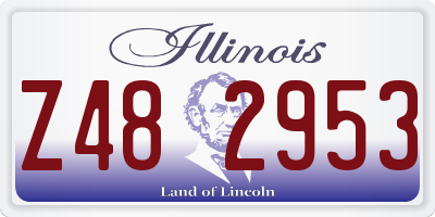 IL license plate Z482953