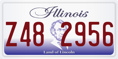 IL license plate Z482956