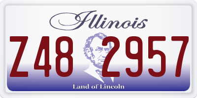 IL license plate Z482957
