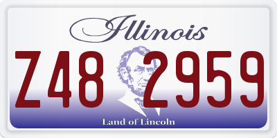 IL license plate Z482959
