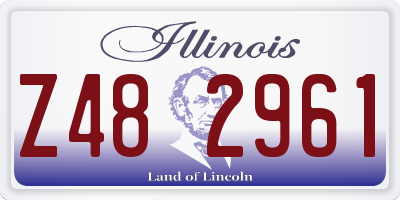 IL license plate Z482961