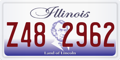 IL license plate Z482962
