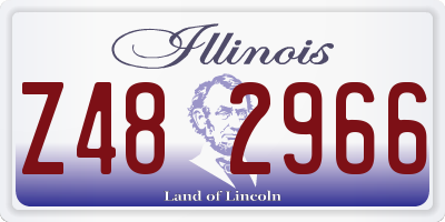 IL license plate Z482966